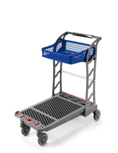 Plastic Flatbed Trolley