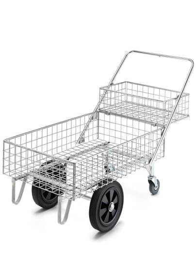 Garden centre trolley - double basket 