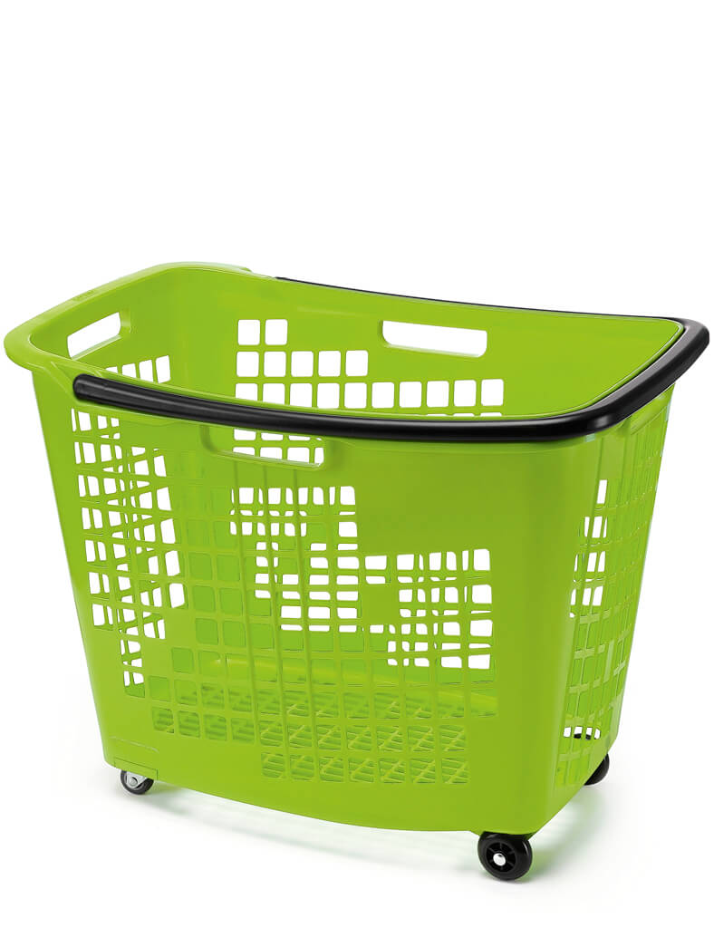 Large Coloured Trolley Basket