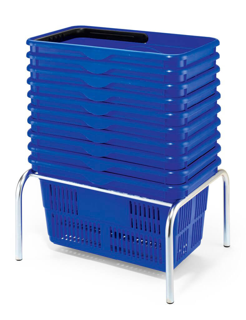 Low Static Plastic Basket Stacker