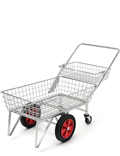 Garden centre trolley - double basket