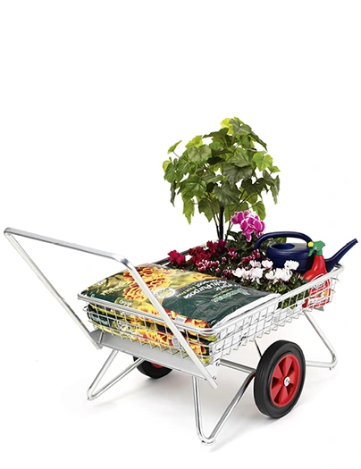 Garden centre trolley - single basket additional view